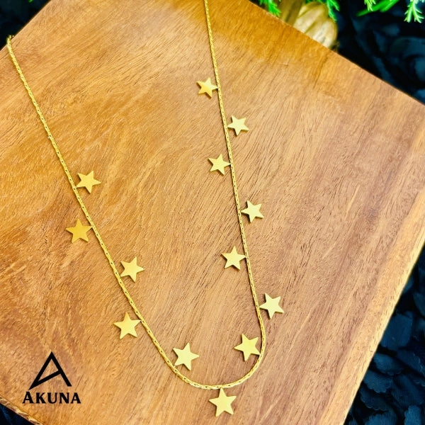 Celestial Gold Star Charm Necklace – Dainty Layered Chain