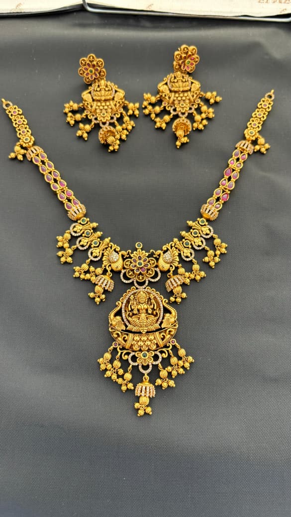 Ganesha Necklace & Earrings Set