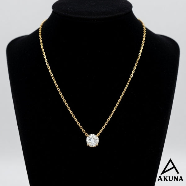 Elegant Minimal Stone Pendant Chain for Women