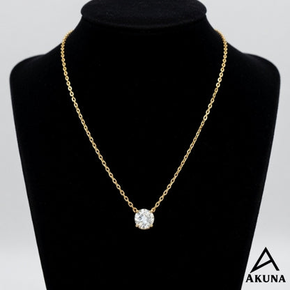 Elegant Minimal Stone Pendant Chain for Women