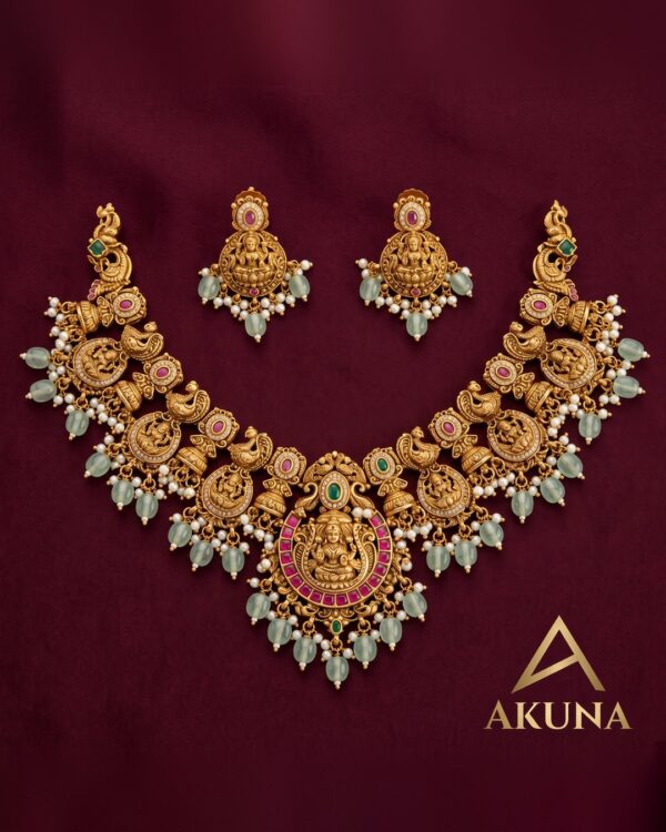 Gajalakshmi Temple Necklace Set
