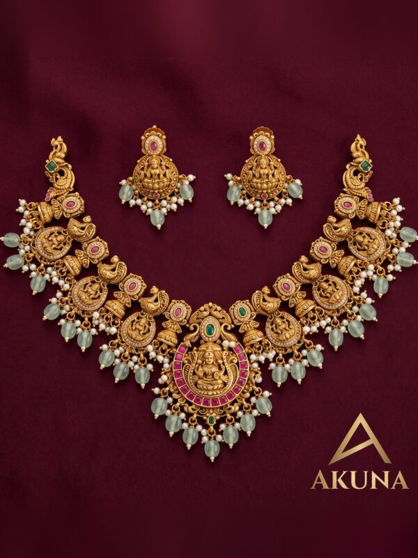 Gajalakshmi Temple Necklace Set