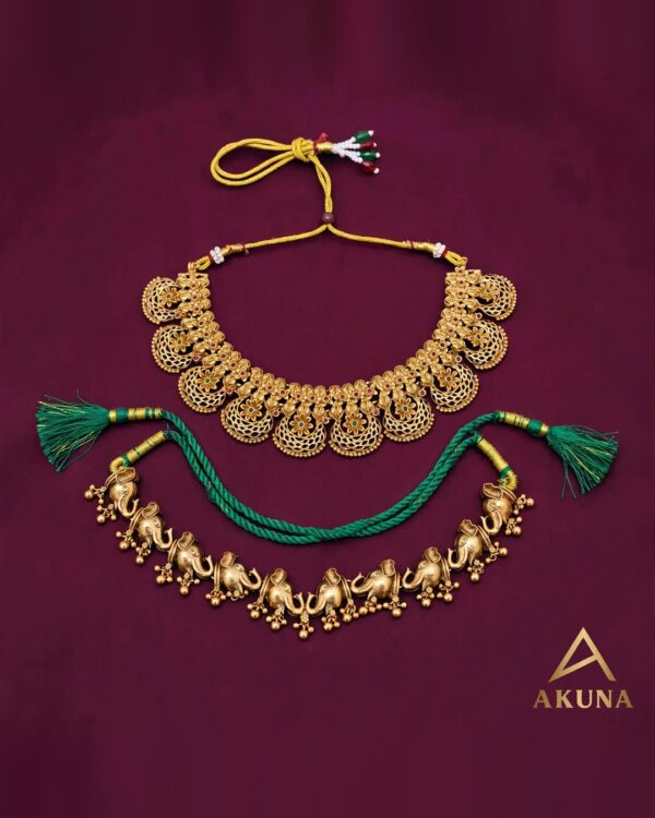 Kanaka Choker & Elephant Necklace Duo