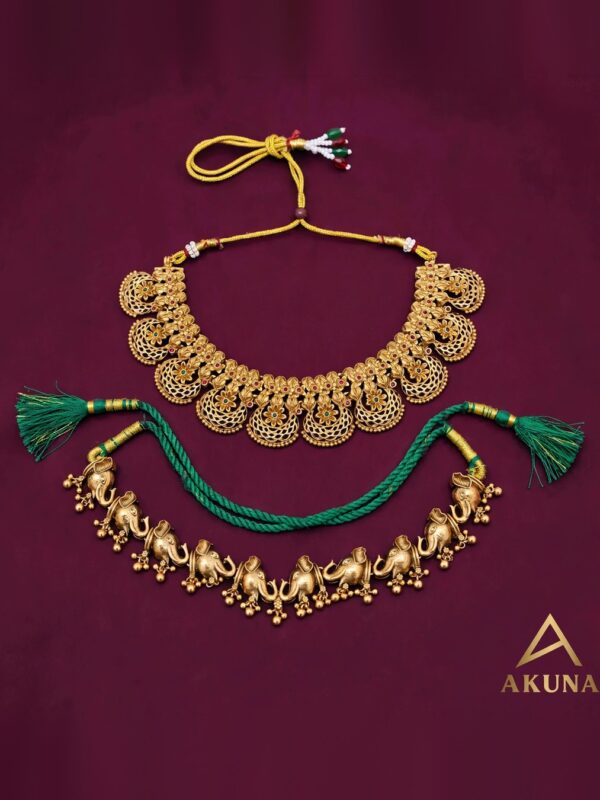 Kanaka Choker & Elephant Necklace Duo