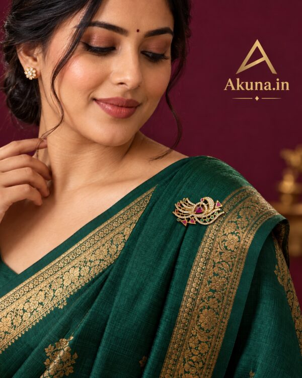 Mayil Peacock Saree Pin