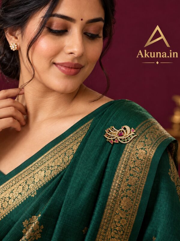 Mayil Peacock Saree Pin