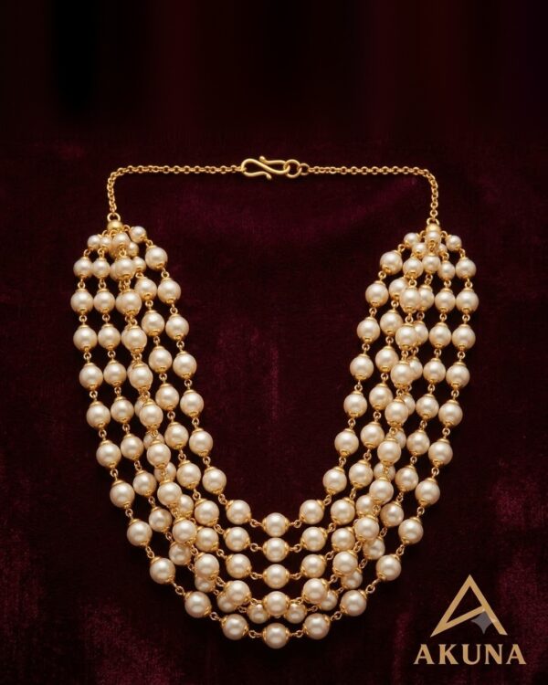 Muktha Five-Line Pearl Mala