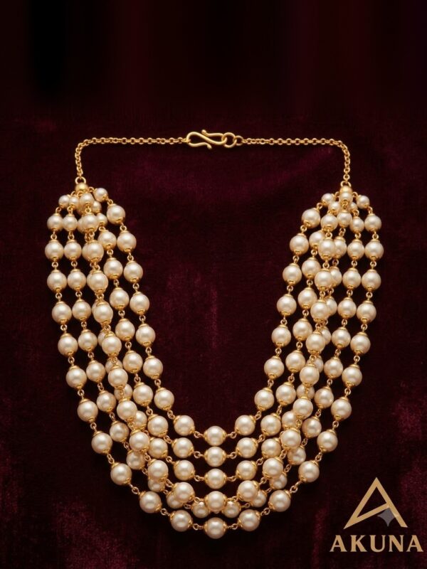 Muktha Five-Line Pearl Mala
